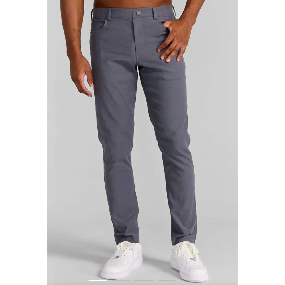 GUC REDVANLY Men's Pull On Golf Pants Charcoal Gray Stretch Tech Size M 32x28